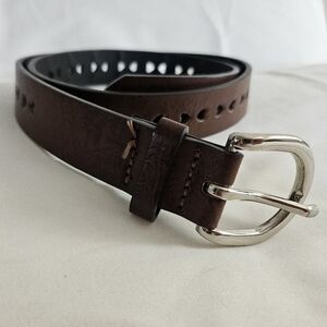 Men's Classic Brown Leather Belt
